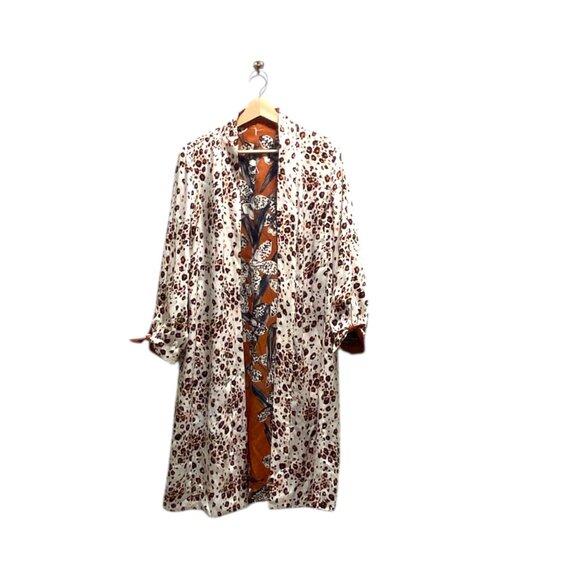 Chicos Reversible Kimono Cardigan Orange Size 1 (M) - Picture 3 of 15